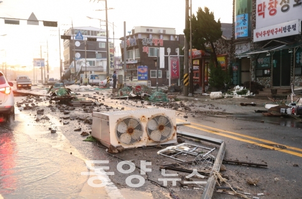 지난 4일 구룡포 시내 모습(사진=포항시 제공)