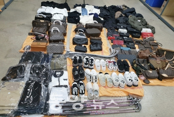 서울시 민생사법경찰단은 올해 초부터 지난달 말까지 위조상품 불법 판매·제조업자 110명을 적발해 형사 입건했다고 8일 밝혔다.(사진=서울시 제공)