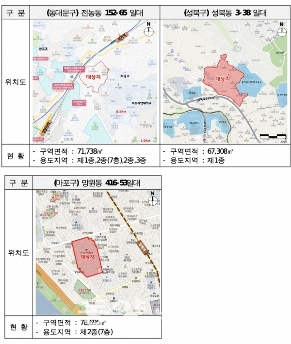제6차 신속통합기획 재개발 후보지 선정구역(사진=서울시 제공)